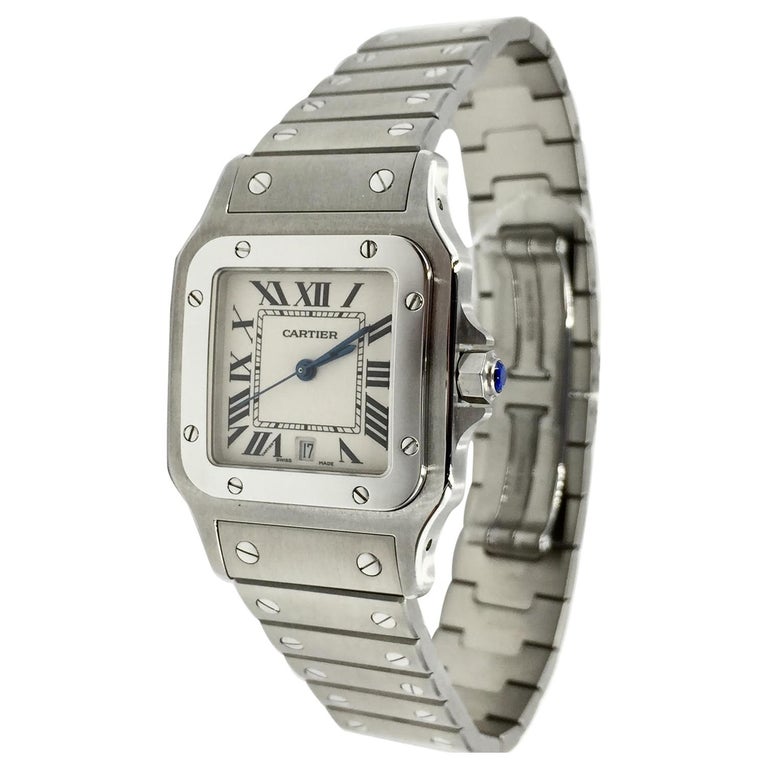 Cartier Santos Galbee W20060D6 Quartz Watch at 1stDibs