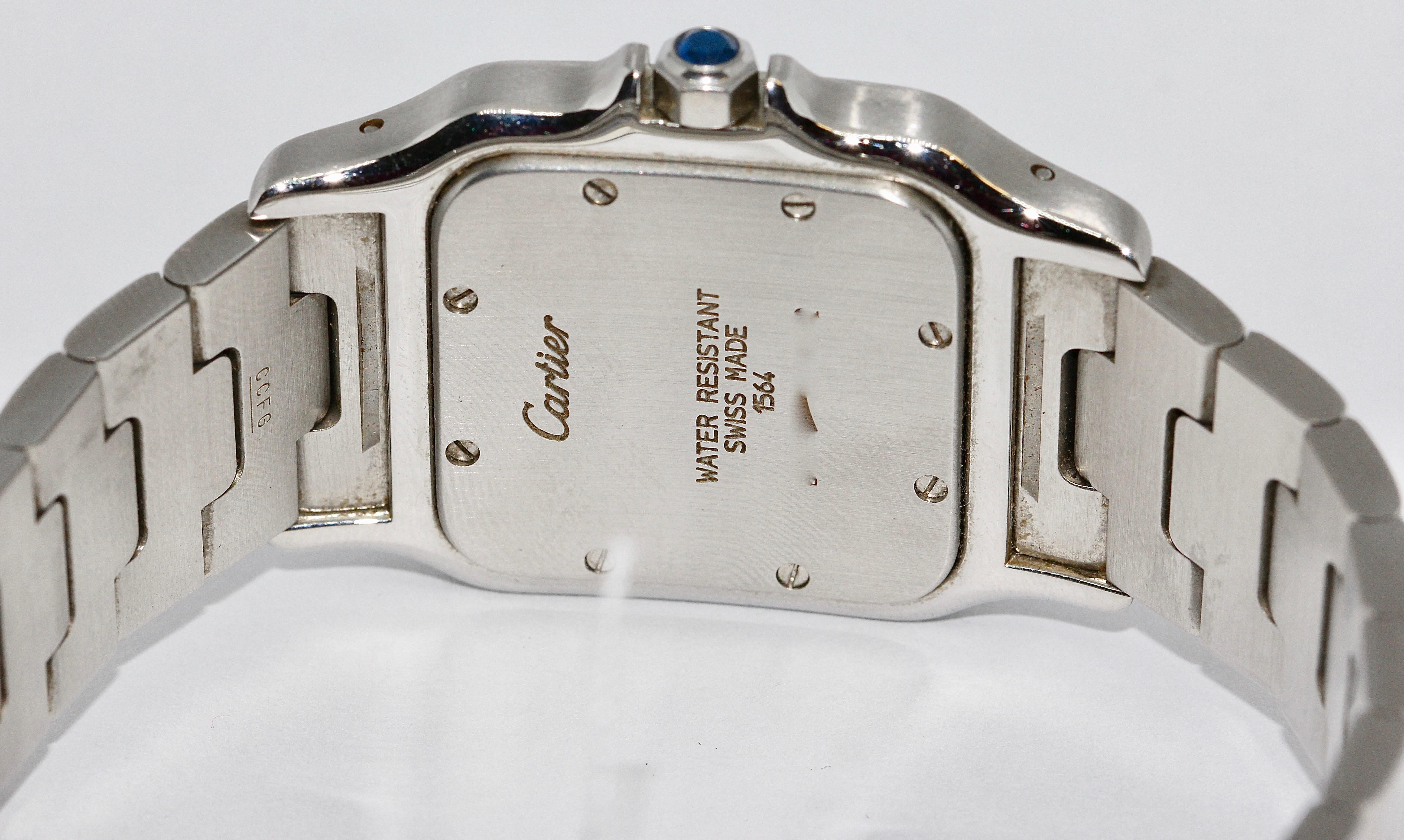 Cartier Santos Galbée Wristwatch in Stainless Steel New Model In Good Condition In Berlin, DE