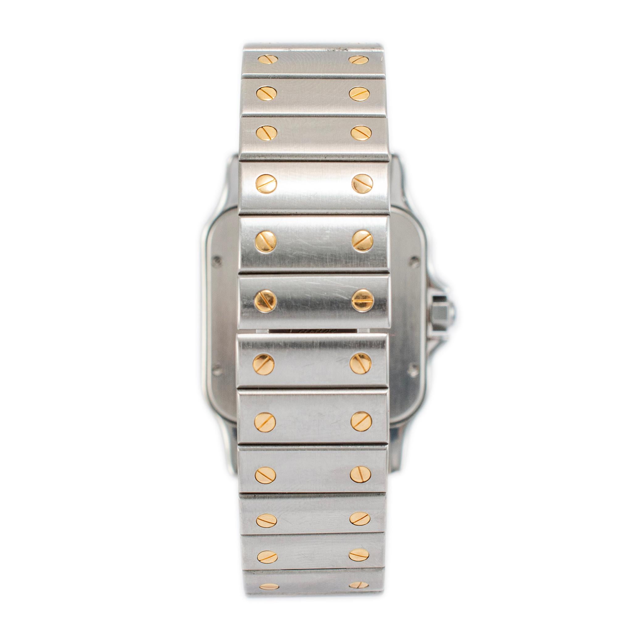 Montre Cartier Santos Steele XL 32MM w20099c4 2823 or jaune en acier inoxydable 1