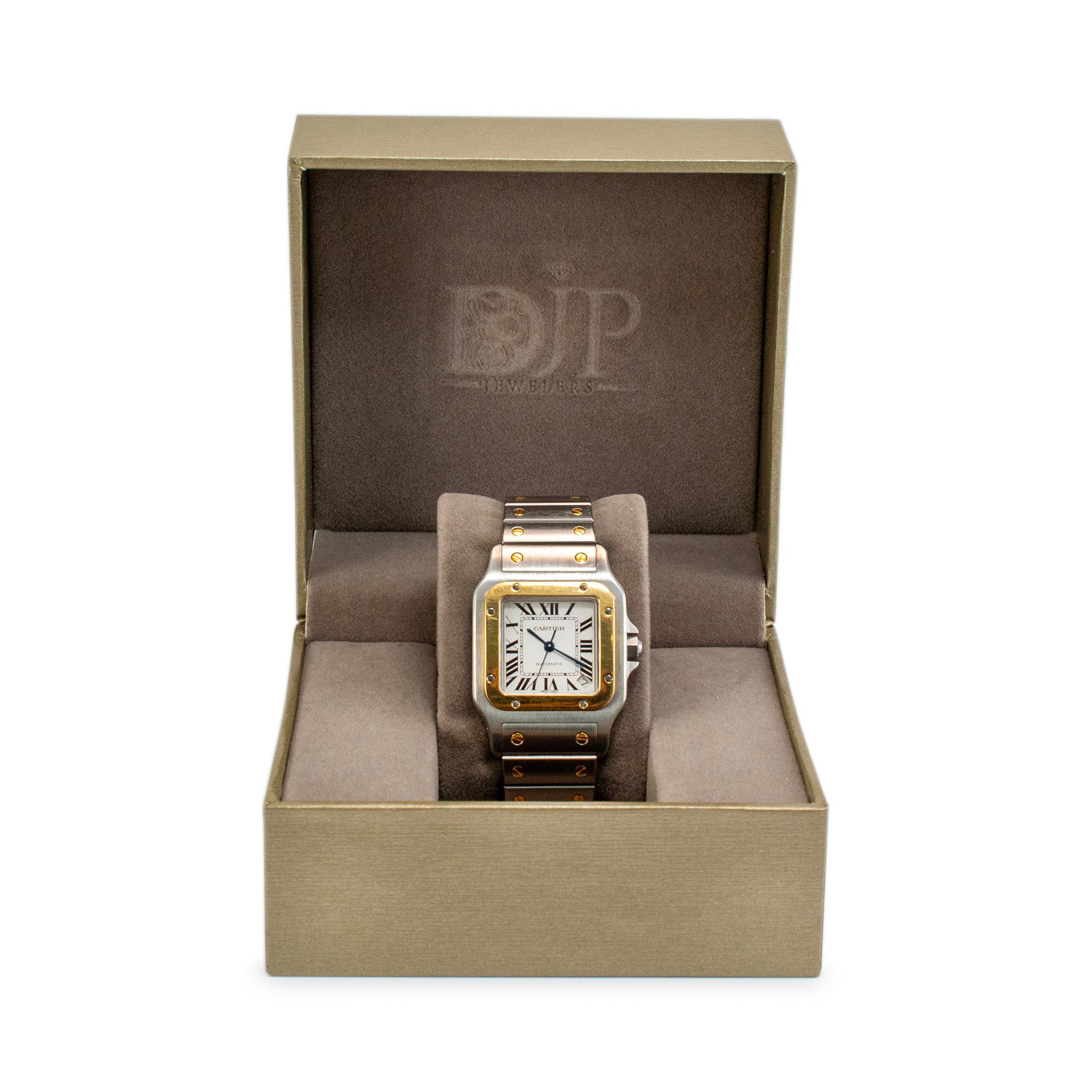 Montre Cartier Santos Steele XL 32MM w20099c4 2823 or jaune en acier inoxydable 4