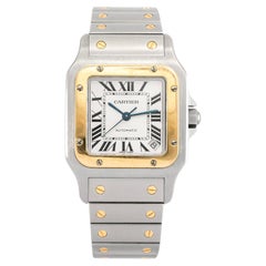 Montre Cartier Santos Steele XL 32MM w20099c4 2823 or jaune en acier inoxydable