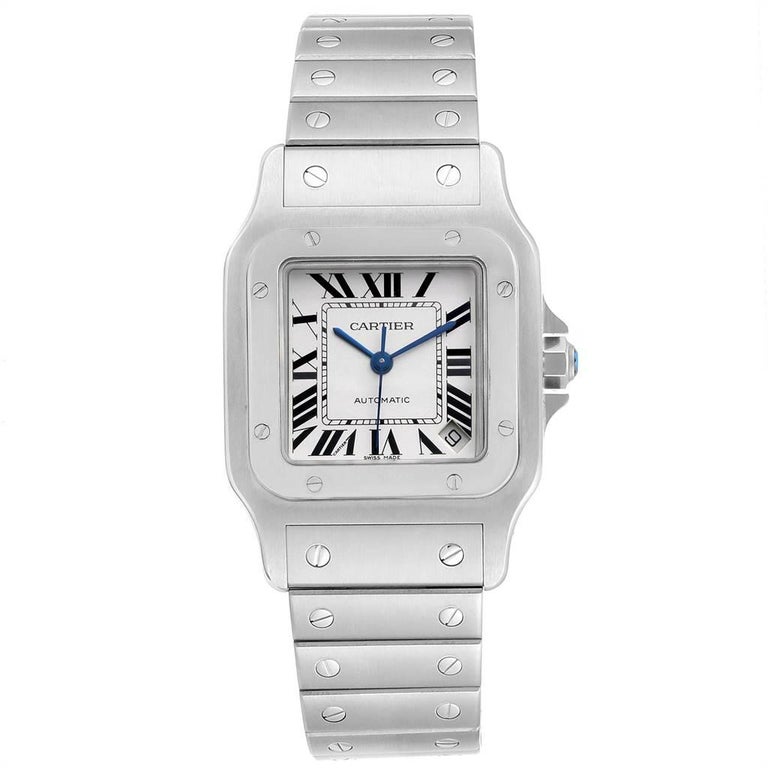 Cartier Santos Galbee Xl Automatic Steel Men S Watch W20098d6 For Sale At 1stdibs