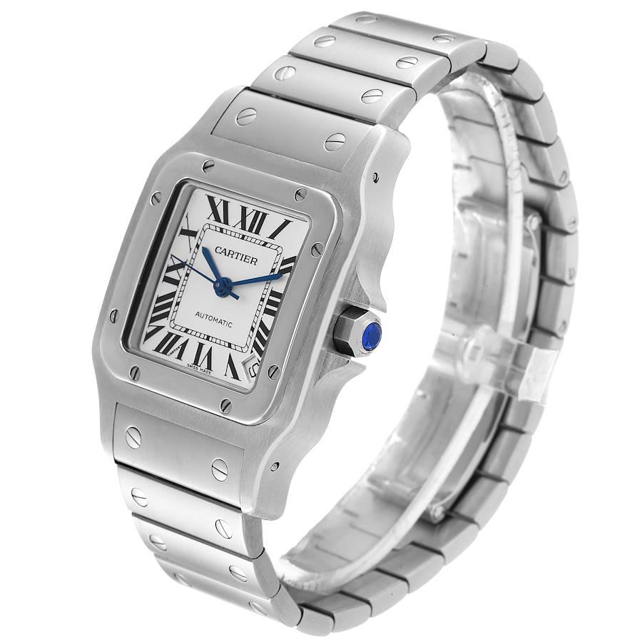 Cartier Montre Santos Galbee XL automatique en acier pour hommes W20098D6 Excellent état à Atlanta, GA
