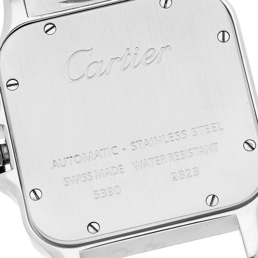 Cartier Santos Galbee XL Automatic Steel Mens Watch W20098D6 In Excellent Condition For Sale In Atlanta, GA