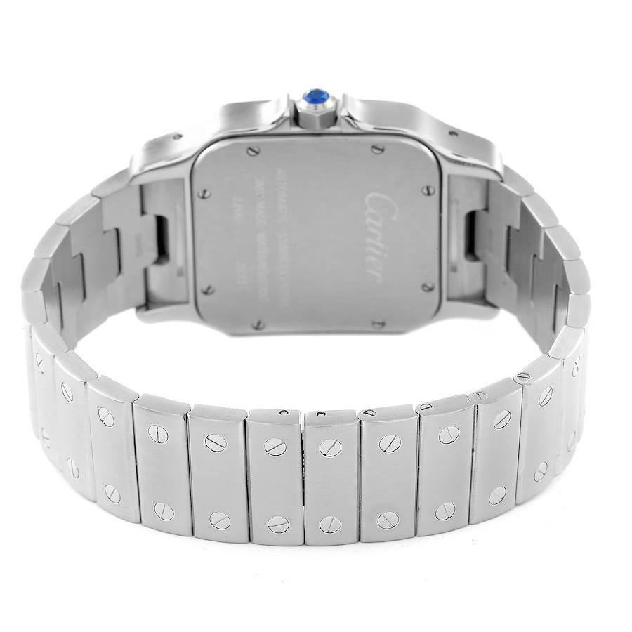 Cartier Montre Santos Galbee XL automatique en acier pour hommes W20098D6 2