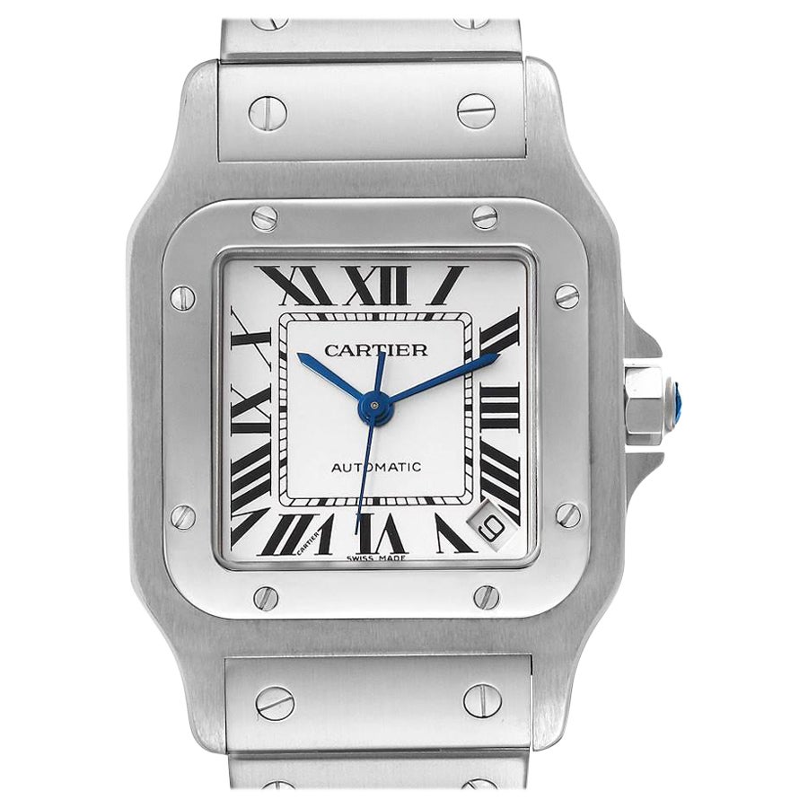 Cartier Montre Santos Galbee XL automatique en acier pour hommes W20098D6