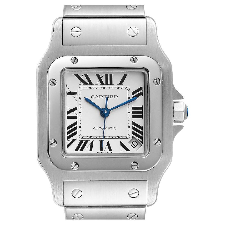 Cartier Santos Galbee XL Automatic Steel Mens Watch W20098D6 For Sale