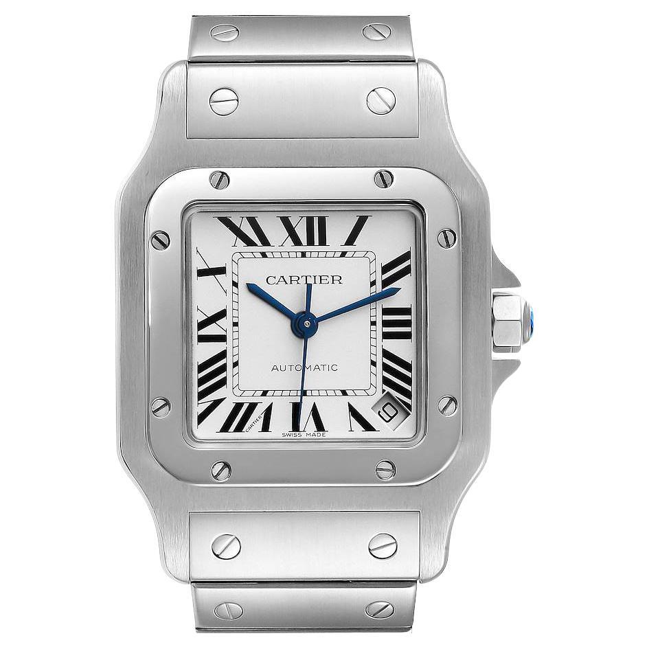 Cartier Stainless Steel Santos 100 Wristwatch For Sale at 1stDibs