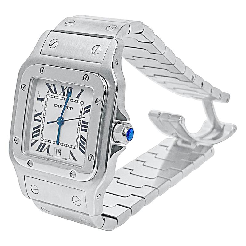 Cartier "Santos Galbee XL" Dial Stainless Steel Unisex Watch