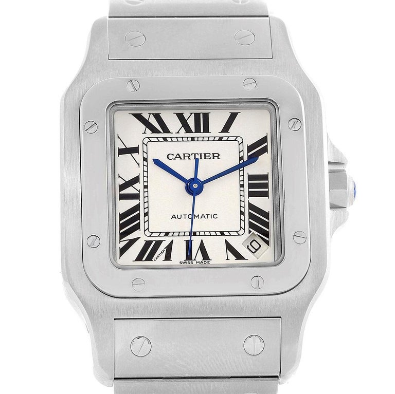 Cartier Santos Galbee Xl Steel Men S Automatic Watch W20098d6 For Sale At 1stdibs