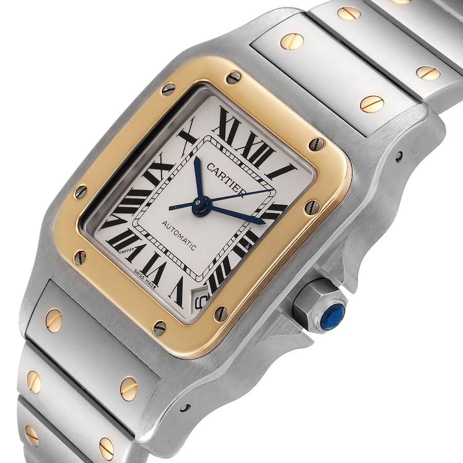 Cartier Santos Galbee XL Steel Yellow Gold Mens Watch W20099C4 1