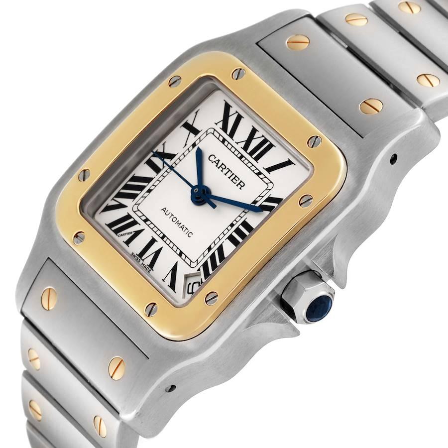 Men's Cartier Santos Galbee XL Steel Yellow Gold Mens Watch W20099C4