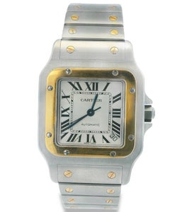 Cartier Santos Galbee XL W20099C4 Orologio da uomo in acciaio e oro giallo 18 carati