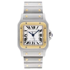 Cartier Santos Galbee XL W20099C4 Orologio da uomo in acciaio e oro giallo 18 carati
