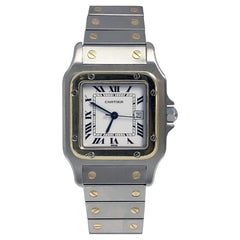 Cartier Santos Gold and Steel Self Winding Wrist Watch
