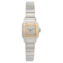 Cartier Santos Ladies 24mm Steel & Gold 2-Tone Watch 1567