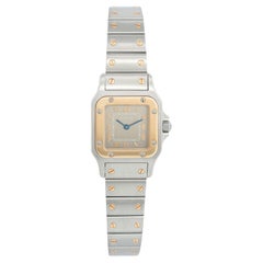 Vintage Cartier Santos Ladies 24mm Steel & Gold 2-Tone Watch 1567