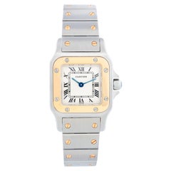 Cartier Santos Ladies 24mm Steel & Gold 2-Tone Watch