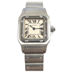 Cartier Santos Ladies Stainless Quartz Wrist Watch