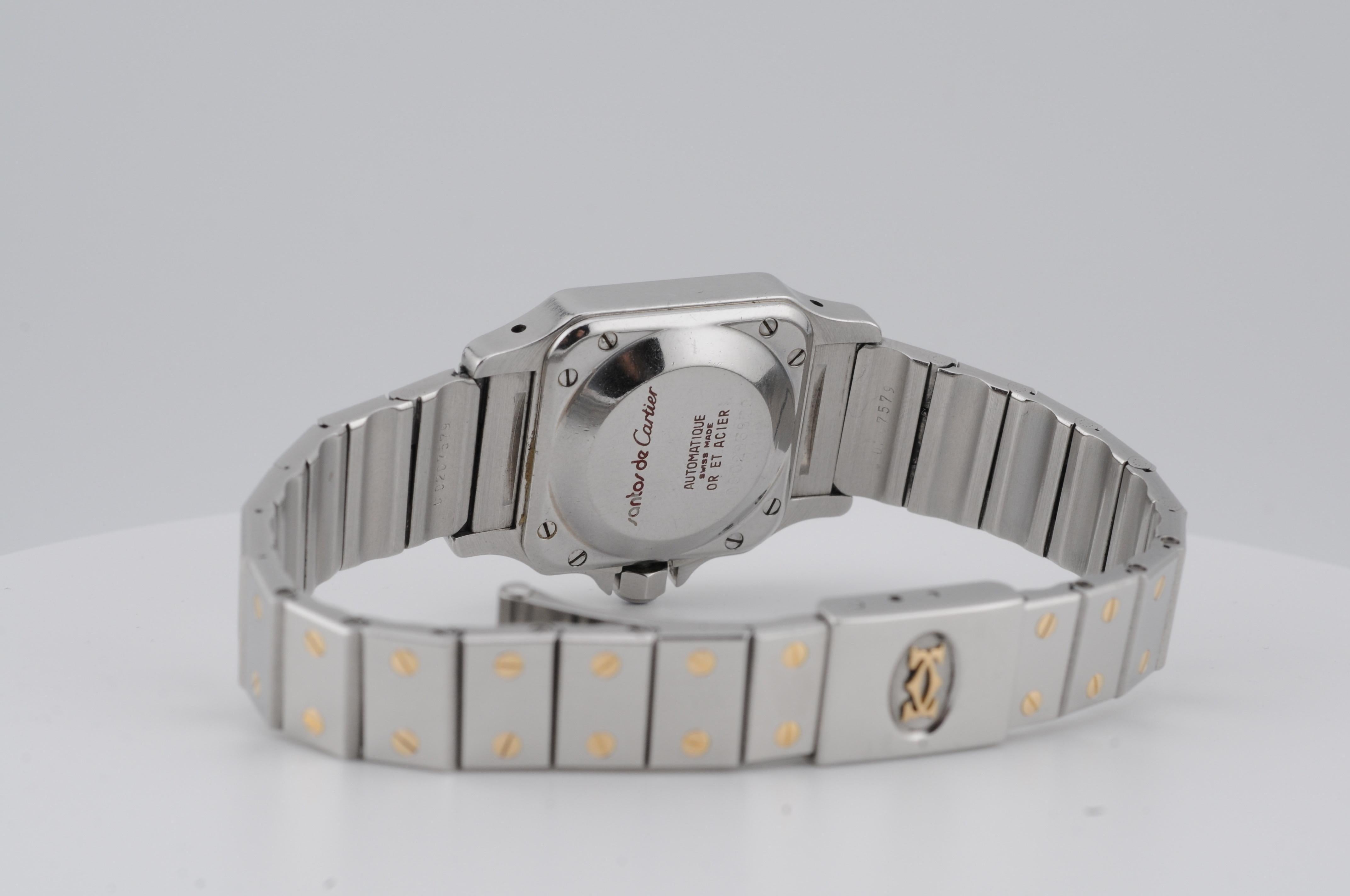 Cartier Santos Lady steel and gold Ref: 0902 For Sale 1