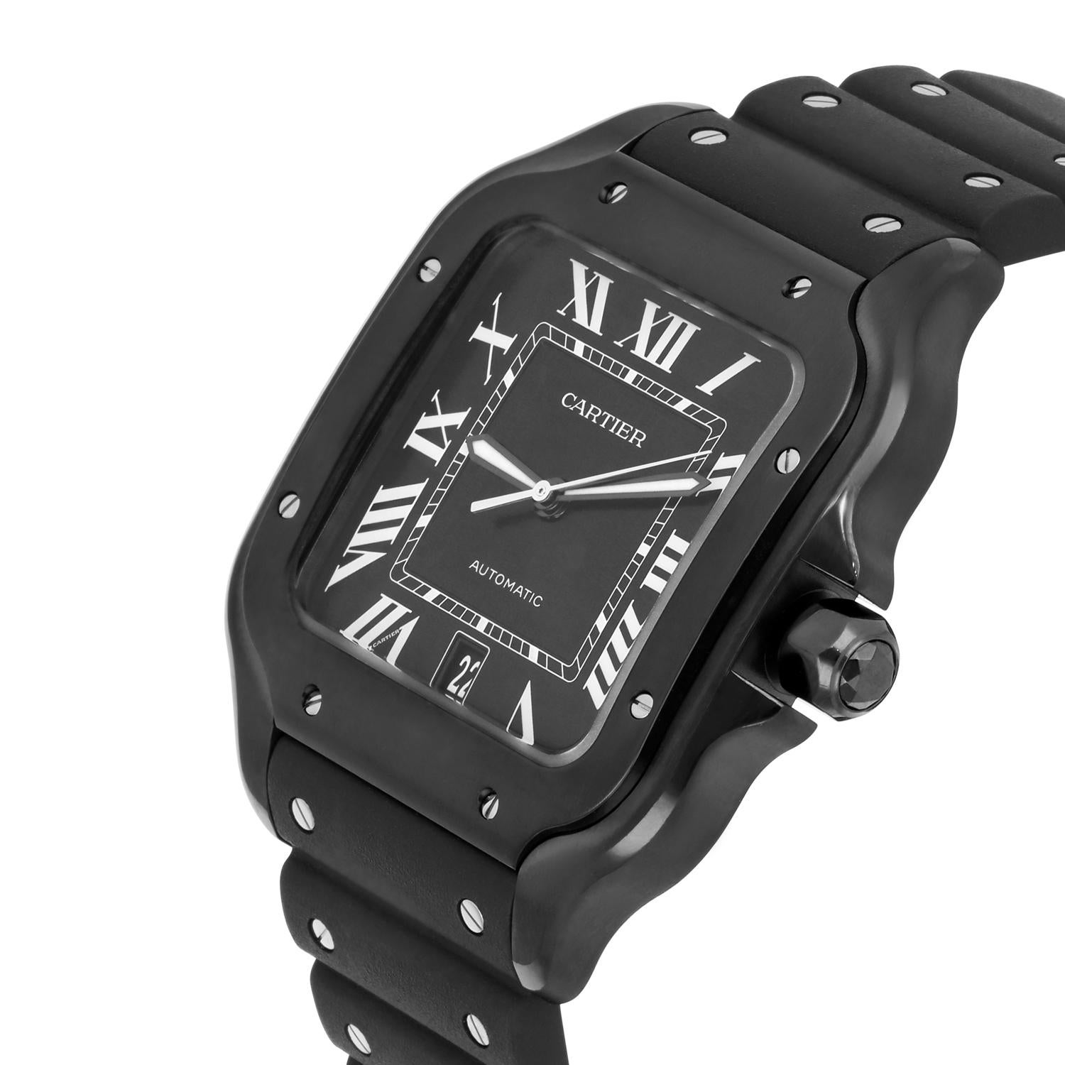cartier santos rubber