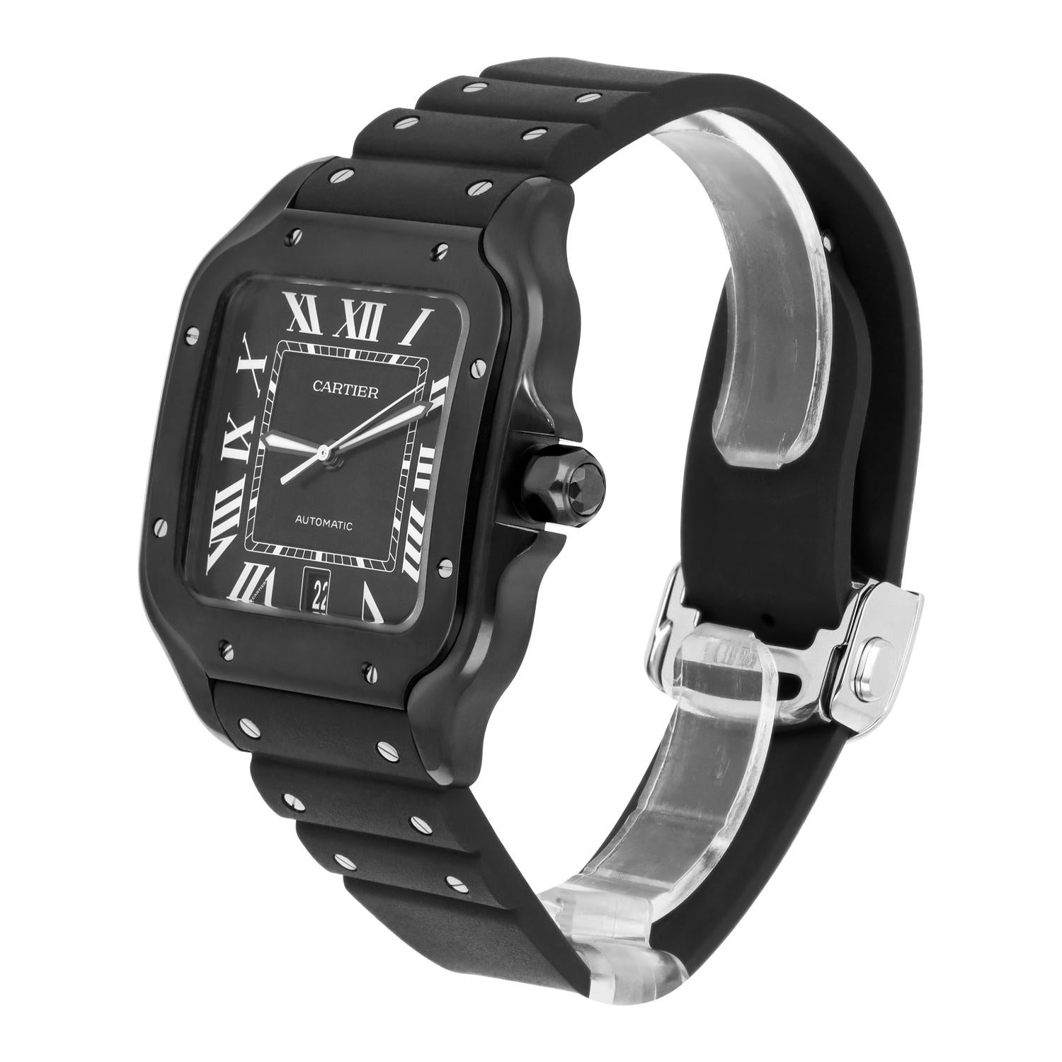 cartier watch black