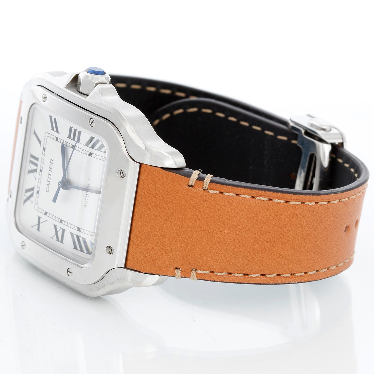 Cartier Santos Large Men's Stainless Steel Watch WSSA0018 4072 1