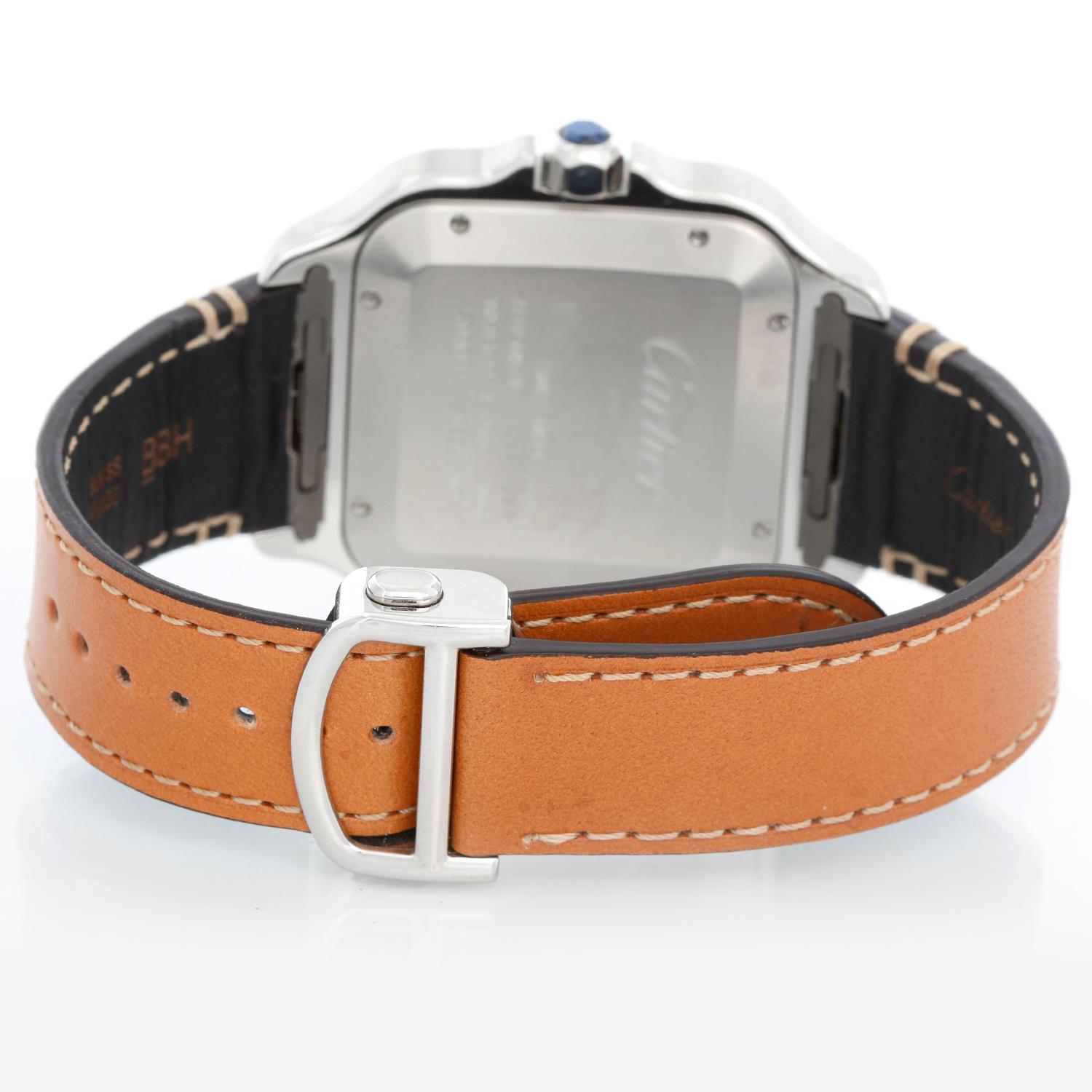 Cartier Santos Large Men's Stainless Steel Watch WSSA0018 4072 3