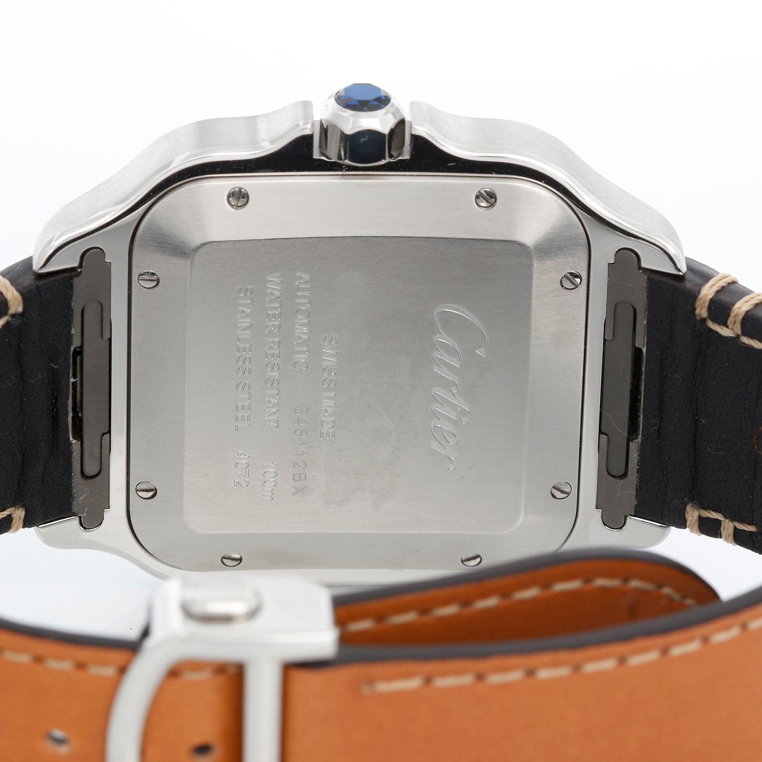 Cartier Santos Large Men's Stainless Steel Watch WSSA0018 4072 4