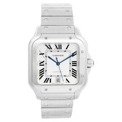 Orologio Cartier Santos Large da uomo in acciaio inossidabile WSSA0018 4072