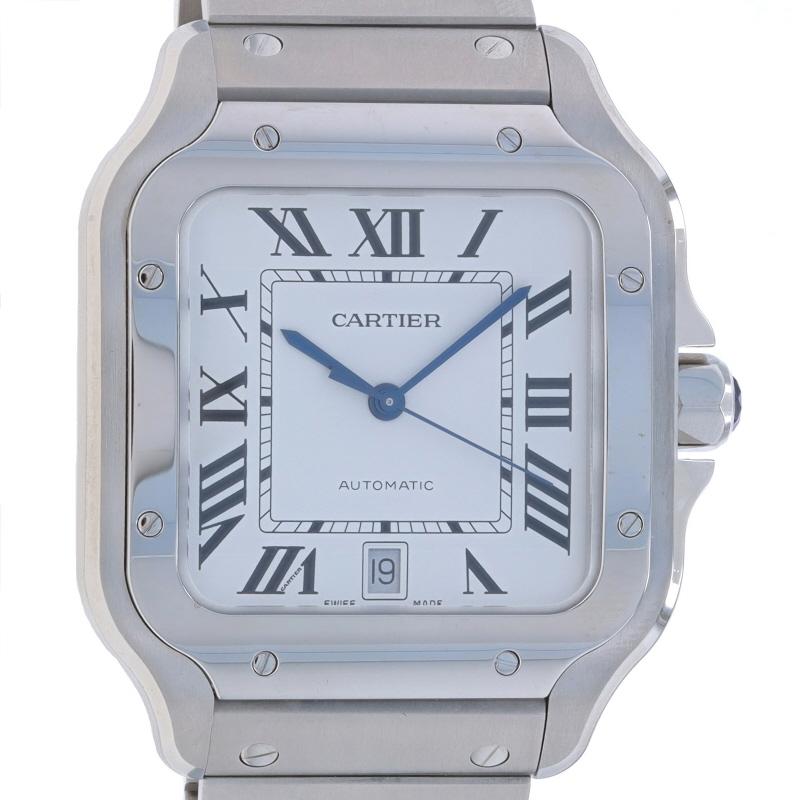 Prix de détail : 8070

Marque : Cartier
Modèle : Santos Large
Numéro de modèle : 4072
Mouvement : Automatique
Garantie : Huit ans du fabricant
Année : 2024
Fabricant du mouvement : Suisse
Couleur du cadran : Blanc

Contenu du métal : Acier
