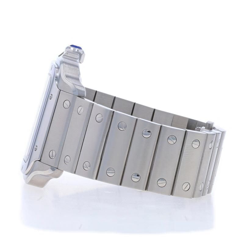Montre homme Cartier Santos Large 4072 - Acier inoxydable Automatique Mfr 8 Yr Wnty 1