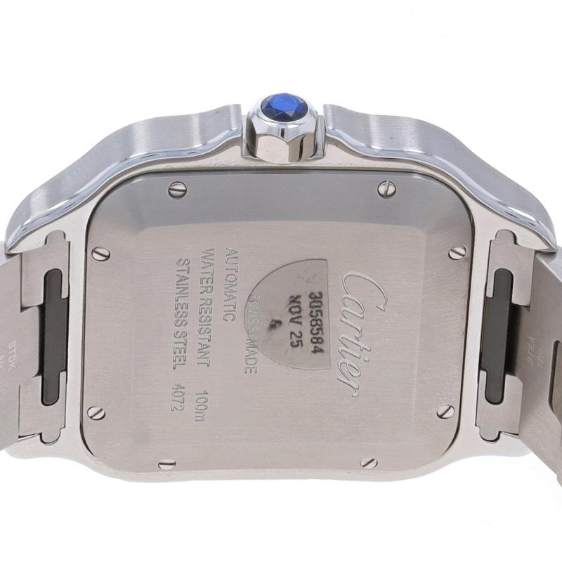Montre homme Cartier Santos Large 4072 - Acier inoxydable Automatique Mfr 8 Yr Wnty 3