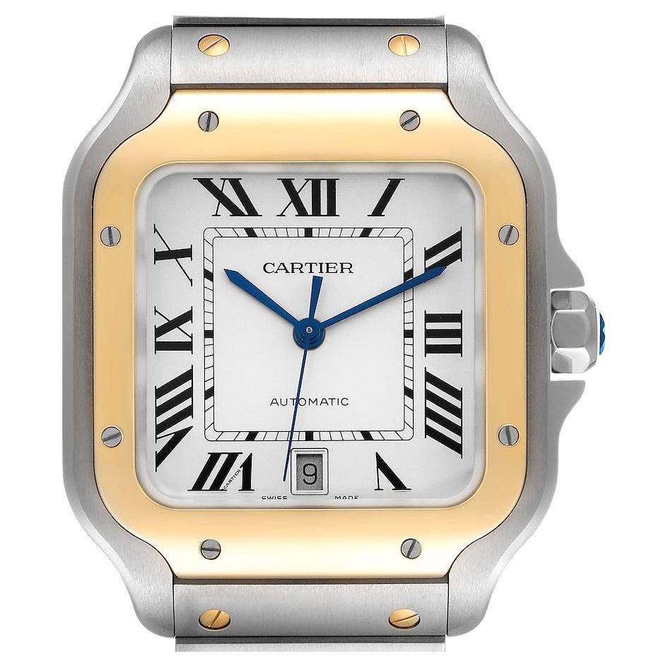 Calibre de Cartier Diver Men's Large 18 Karat Rose Gold and Steel Watch ...