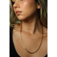 Cartier Santos Link Necklace 18K Yellow Gold 24.25 Length