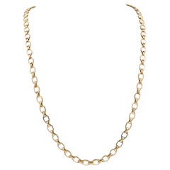 Collier Cartier Santos Link en or jaune 18 carats, longueur : 24,25