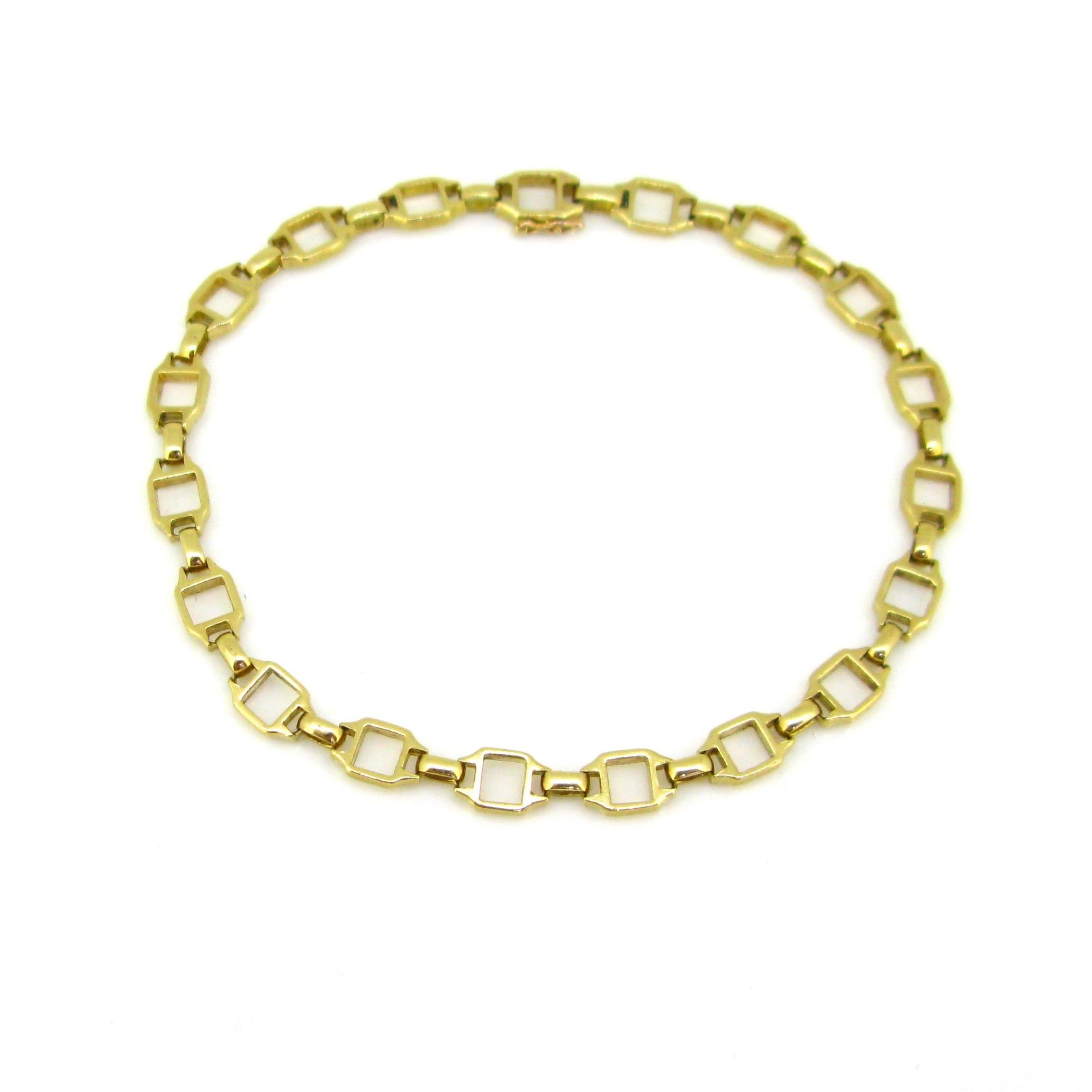 Cartier Santos Links Chain Yellow Gold Bracelet 1