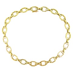 Cartier Santos Links Chain Yellow Gold Bracelet