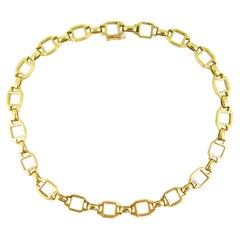 Cartier Santos Links Chain Yellow Gold Bracelet