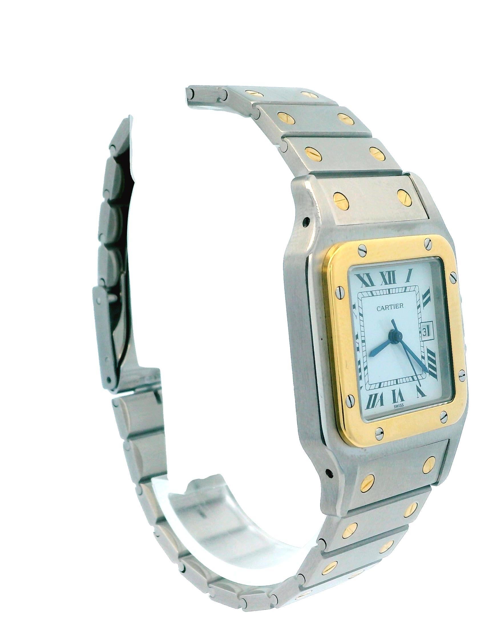 Women's or Men's Cartier Santos De Cartier 18K Yellow Gold & Stainless Steel Watch