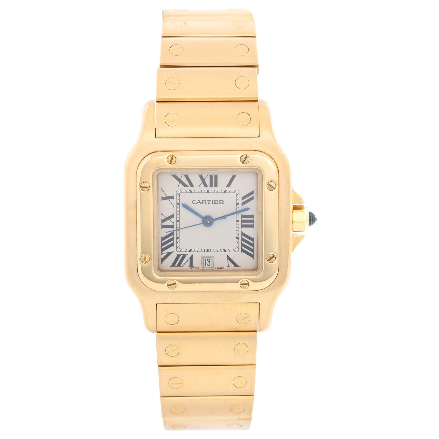 Cartier Santos Men's 18 Karat Yellow Gold Watch W20010C5