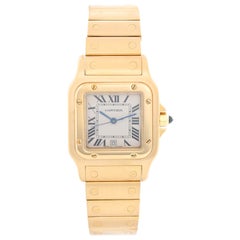 Vintage Cartier Santos Men's 18 Karat Yellow Gold Watch W20010C5