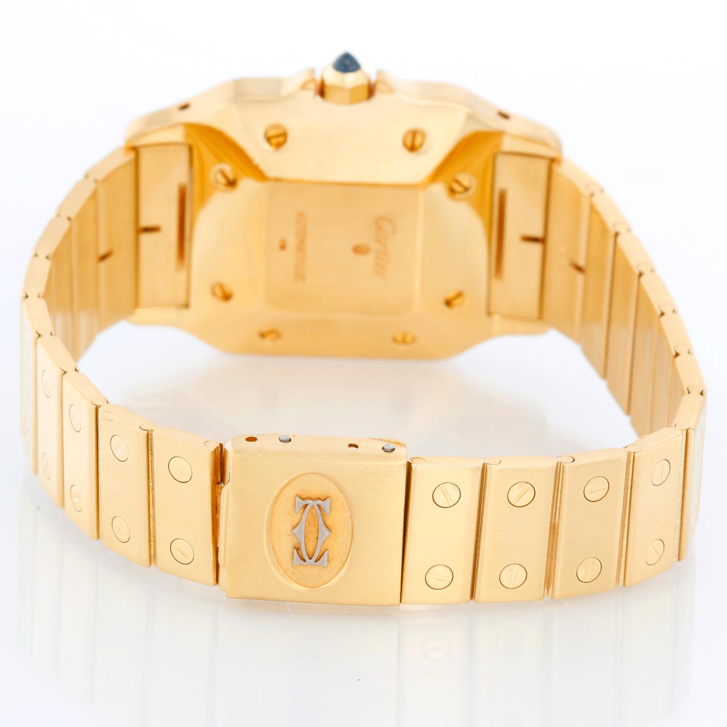 cartier mens gold watch