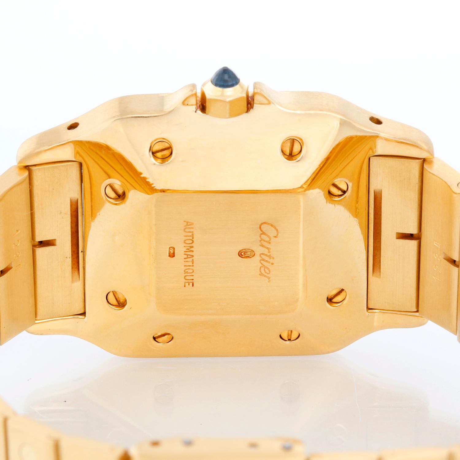 cartier 18k gold watch