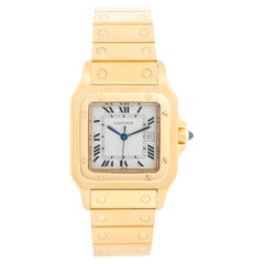 Cartier Santos Herrenuhr aus 18k Gelbgold W20010C5