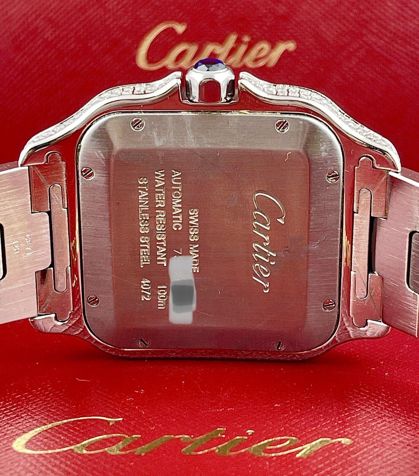 cartier santos gold iced out
