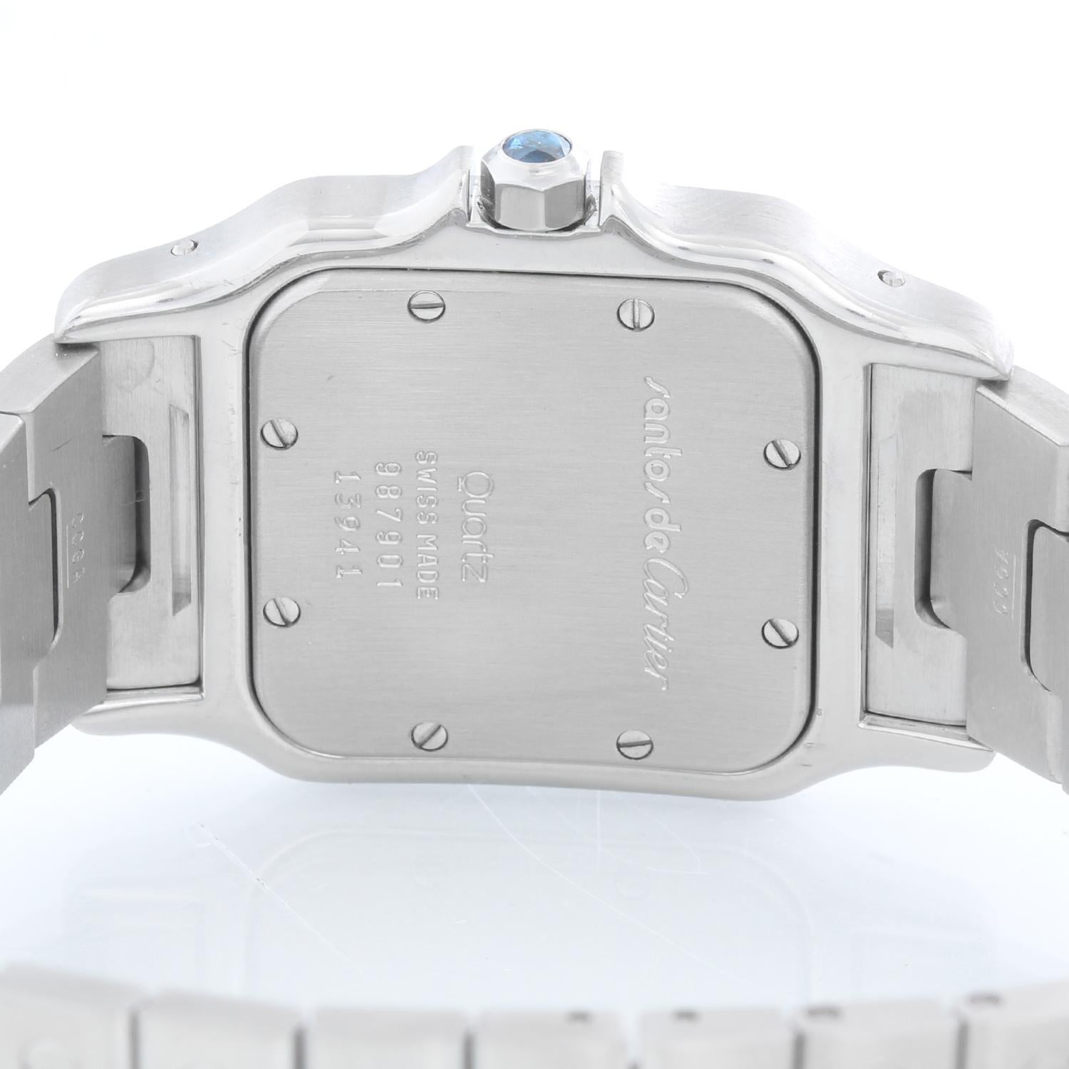 Cartier Santos Men's Stainless Steel Quartz Watch with Date 1