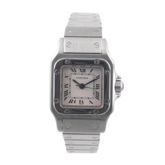 Retro Cartier Santos Mid-Size Stainless Steel Automatic Bracelet Watch