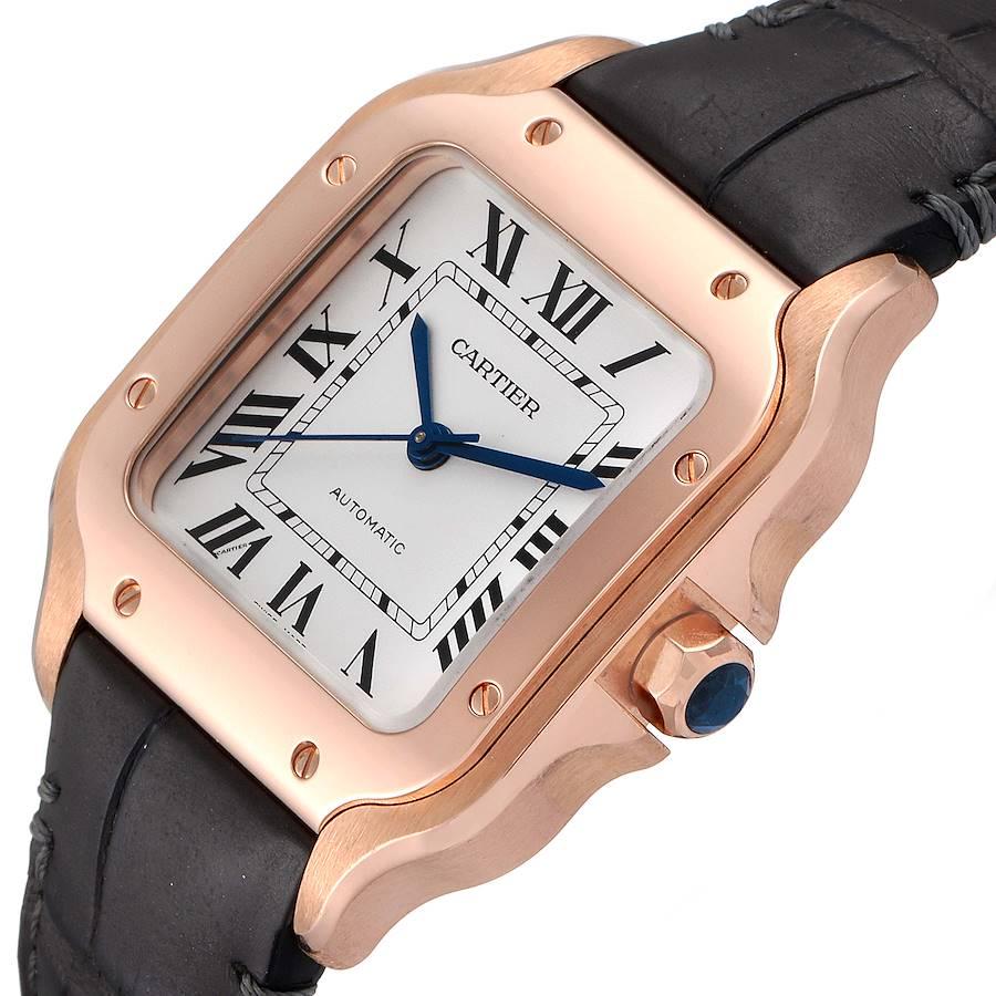 Cartier Santos Midsize Rose Gold Grey 