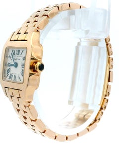 Cartier Santos Mini Demoiselle W25077X9 18K Rose Gold Ladies Watch
